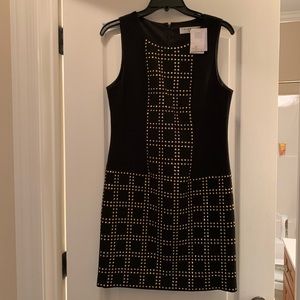 NWT Size 4 Black Trina Trurk Dress Gold Detailing